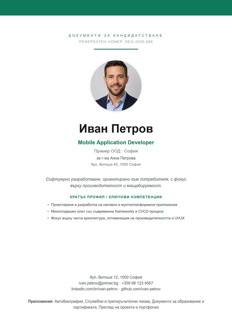 Преглед на титулната страница Classic
