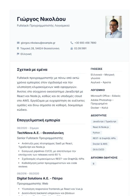 Lebenslauf-Vorlage De Professional