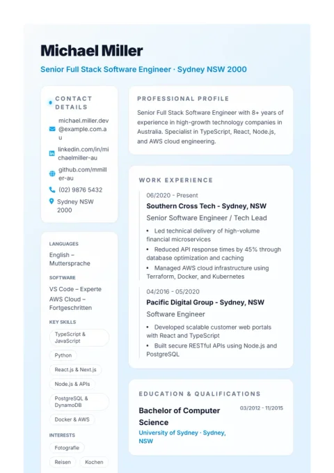 CV Template Burya