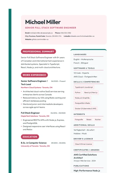 Resume Template Creative Blocks