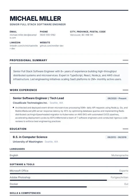 Resume Template Executive