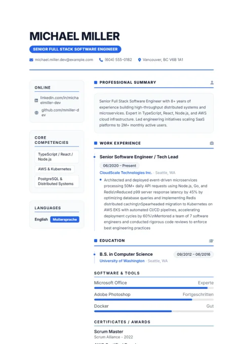 Resume Template Nova