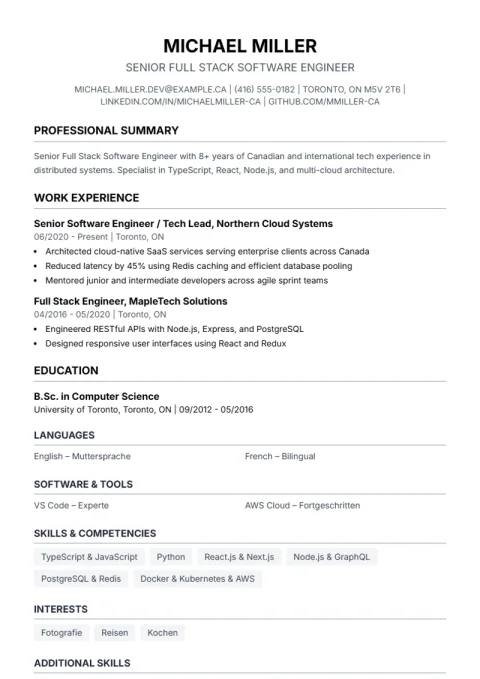 Resume Template Simple