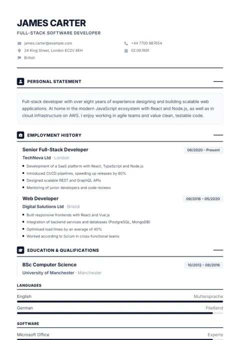 CV Template Professional