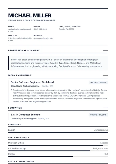 Resume Template Executive