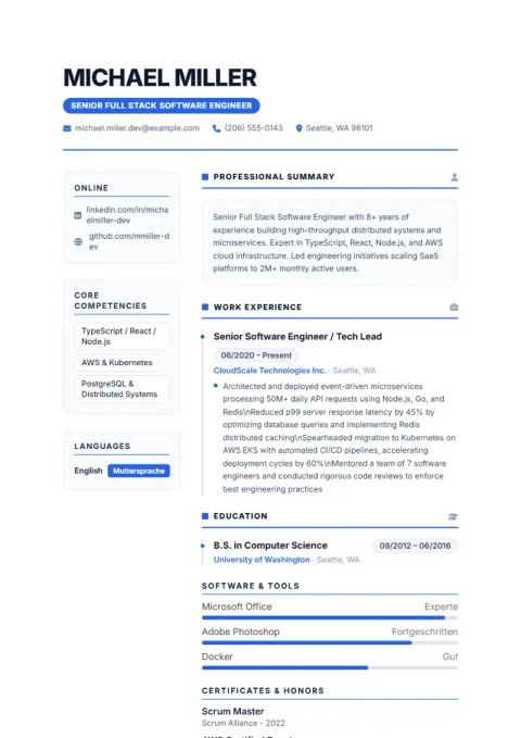 Resume Template Nova