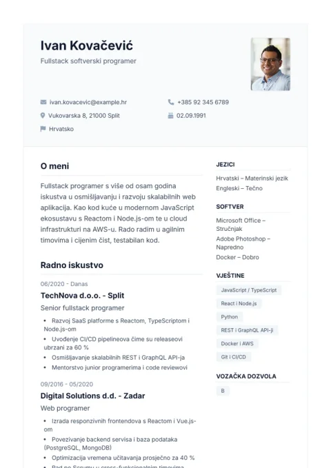 Lebenslauf-Vorlage De Professional
