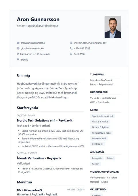 Vorlage De Professional