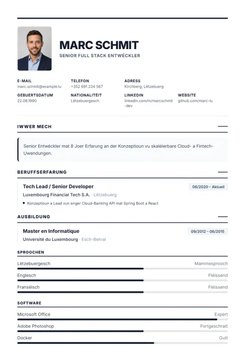 Vorlage Executive