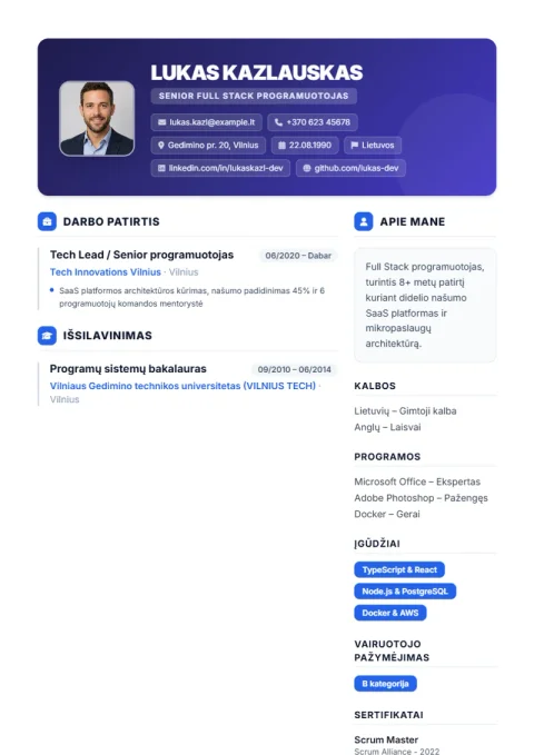 Vorlage Creative