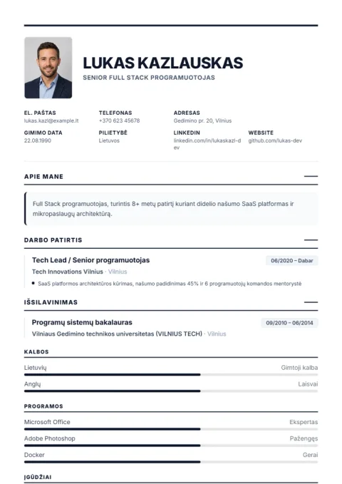 Vorlage Executive
