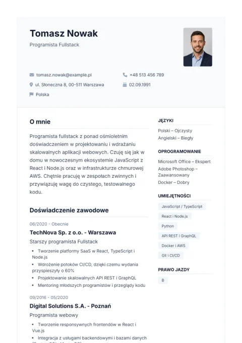 Lebenslauf-Vorlage De Professional