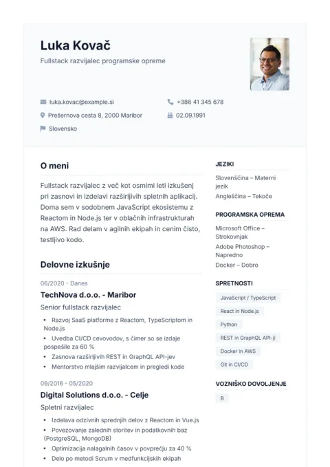 Lebenslauf-Vorlage De Professional