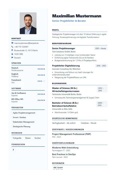 CV Template Tokyo Compact